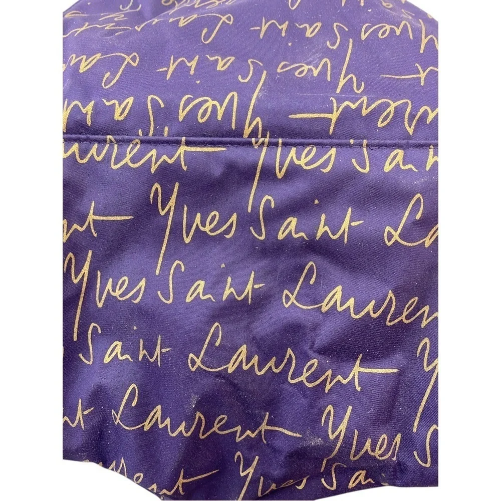 Yves Saint Laurent Purple and Gold Makeup bAg small
